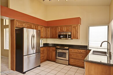 Bright kitchen.