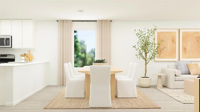 Dining room featuring light hardwood / wood-style 
