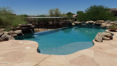 Pool with Horse Stalls beyond