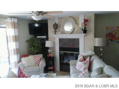Living room with fireplace