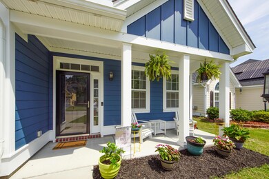 Exterior front porch