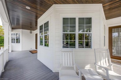 Wooden terrace with a porch