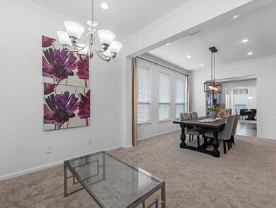 Natural light pours into this front living space