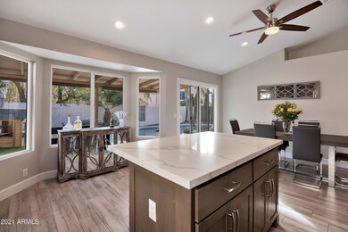 Kitchen into backyard