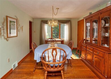 The spacious dining room is perfect for entertaini