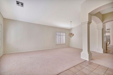 Living/Dining Room w/Vaulted Ceiling