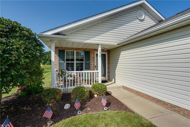 View of the front porch