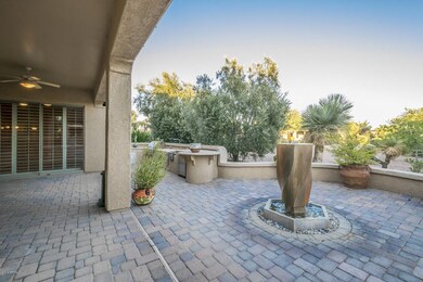 Large pavered patio