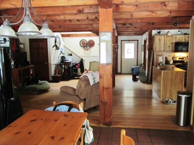 Looking from dining area to kitchen...