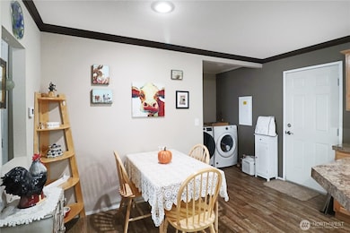 There is room for your dining table—perfect for casual meals or gatherings.