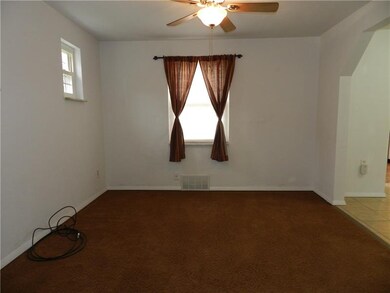 View from living room into dining room with breakf