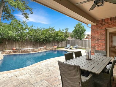   Covered outdoor dining area can be enjoyed year round.