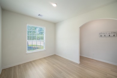 Here is the view from the dining room showing the
