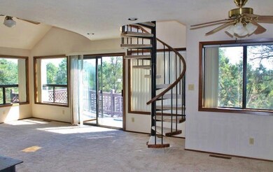 Living Room & Dining Area - Spiral Stair