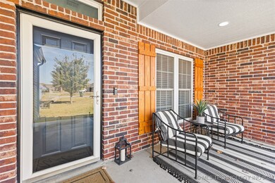 inviting covered porch
