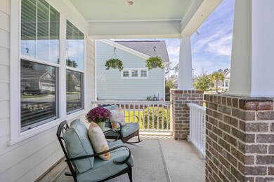 Balcony featuring covered porch
