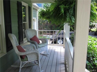Cozy Front Porch with Freshly-Stained Decking