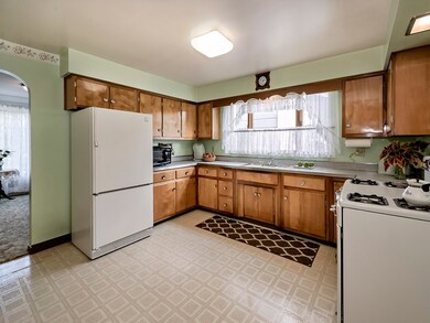 View from the Den into the Kitchen.