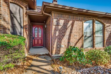Nicely landscaped and welcoming front door