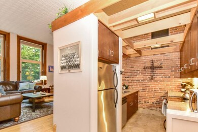 Open concept between the living room and the kitch