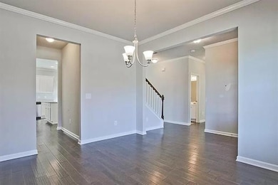 Unfurnished room featuring dark wood-style floors,