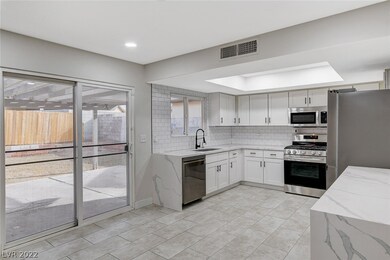 Kitchen and door to backyard
