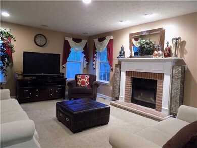 Family Room. Family room with custom fireplace upg