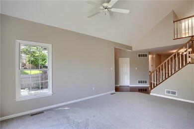 Sun floods the family room and showcases the new p