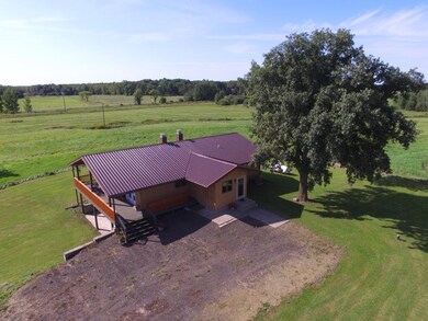 Aerial view of the house!