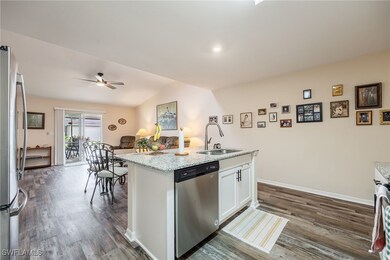 Kitchen with a sink, appliances with stainless ste