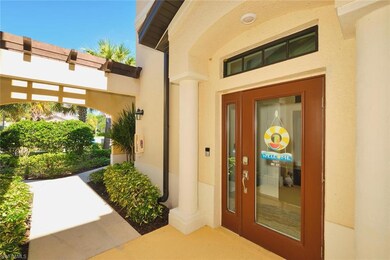 View of exterior entry featuring stucco siding