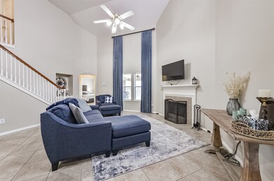 Imagine the fun game night with the kids around a cozy fire in the living area.