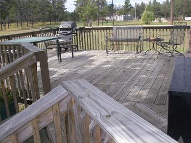 Back deck for privacy.