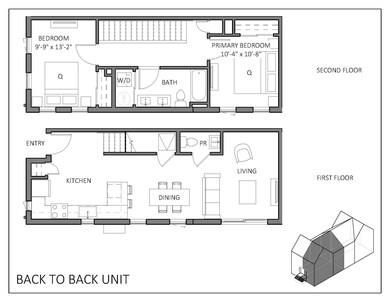 Back-to-back Unit Floor Plan