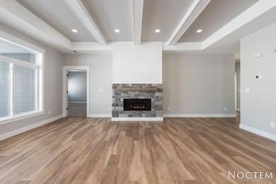 Beamed ceiling