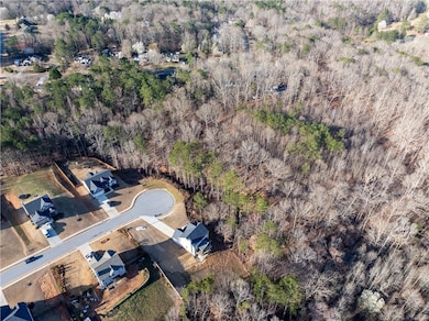 Drone / aerial view featuring a view of trees