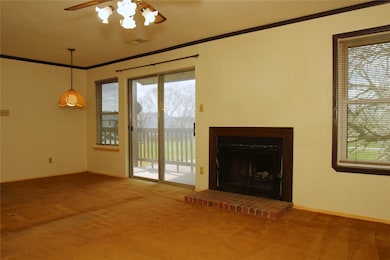 Cozy dining area featuring a warm wood-burning fir