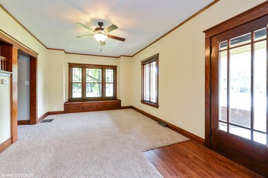 Large living room is just off the dining room and 