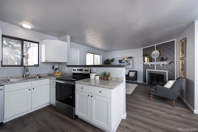 Kitchen and living room