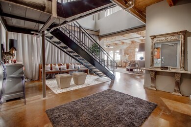 Entrance foyer with a high ceiling
