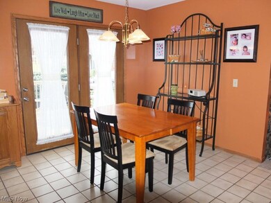 Dinette with tile floor.