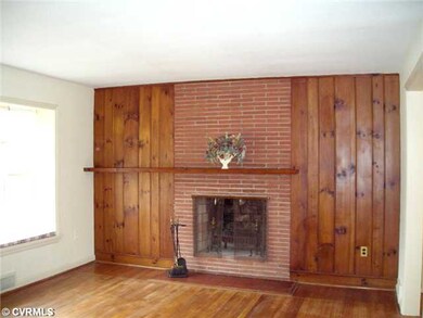 Living Room - View of living room with brick firep