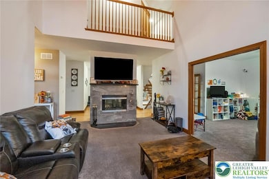 Dual sided fireplace