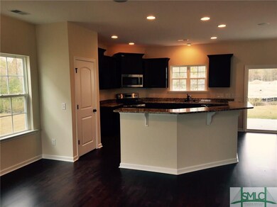 Kitchen with large center island.