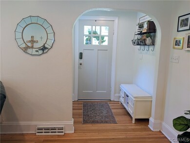 Entryway with seating area