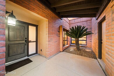 Entry under porch