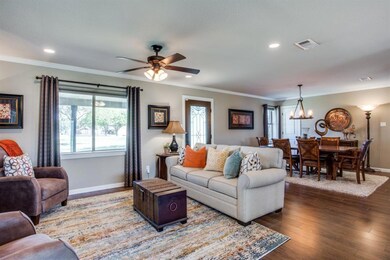 Open space for living and dining