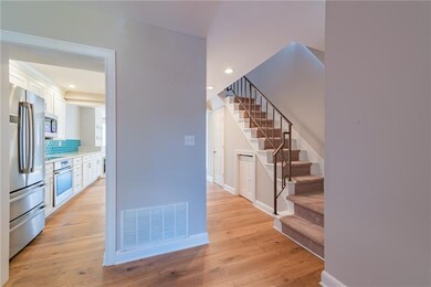 View of Kitchen and Stairs
