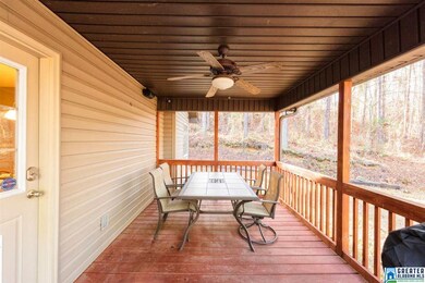 Huge deck with covered area.