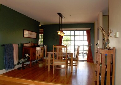 DINING AREA FRENCH DOORS TO SMALL PATIO